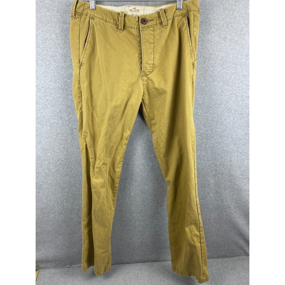 Hollister Chino Pants Men's 32 x 32 Khaki Brown Outdoor Utility Classic 90s